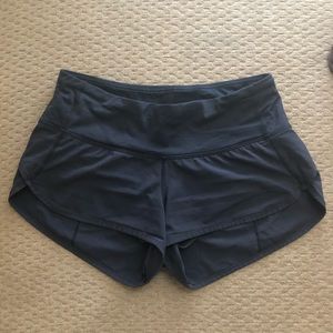 Lululemon Run Speed Shorts Sz 6 Block It Pocket
